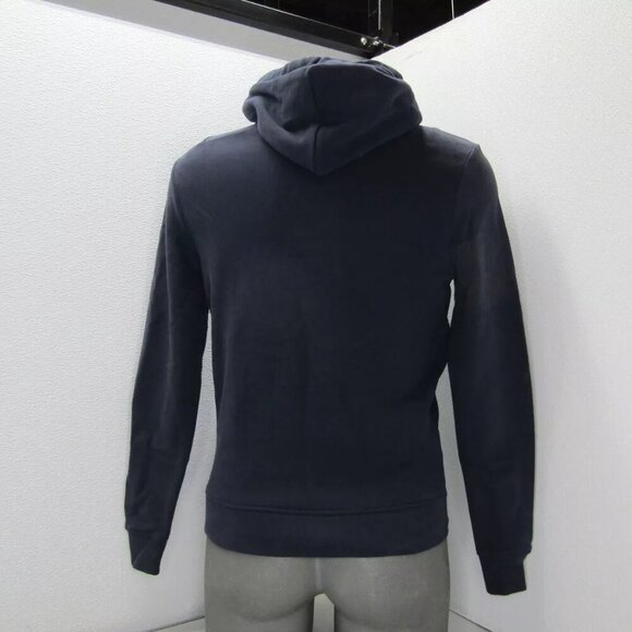 NEW ALLSAINTS Mens Hoodie Cadet Blue Size XS Raven Contrast Ramskull Pullover - Picture 5 of 8